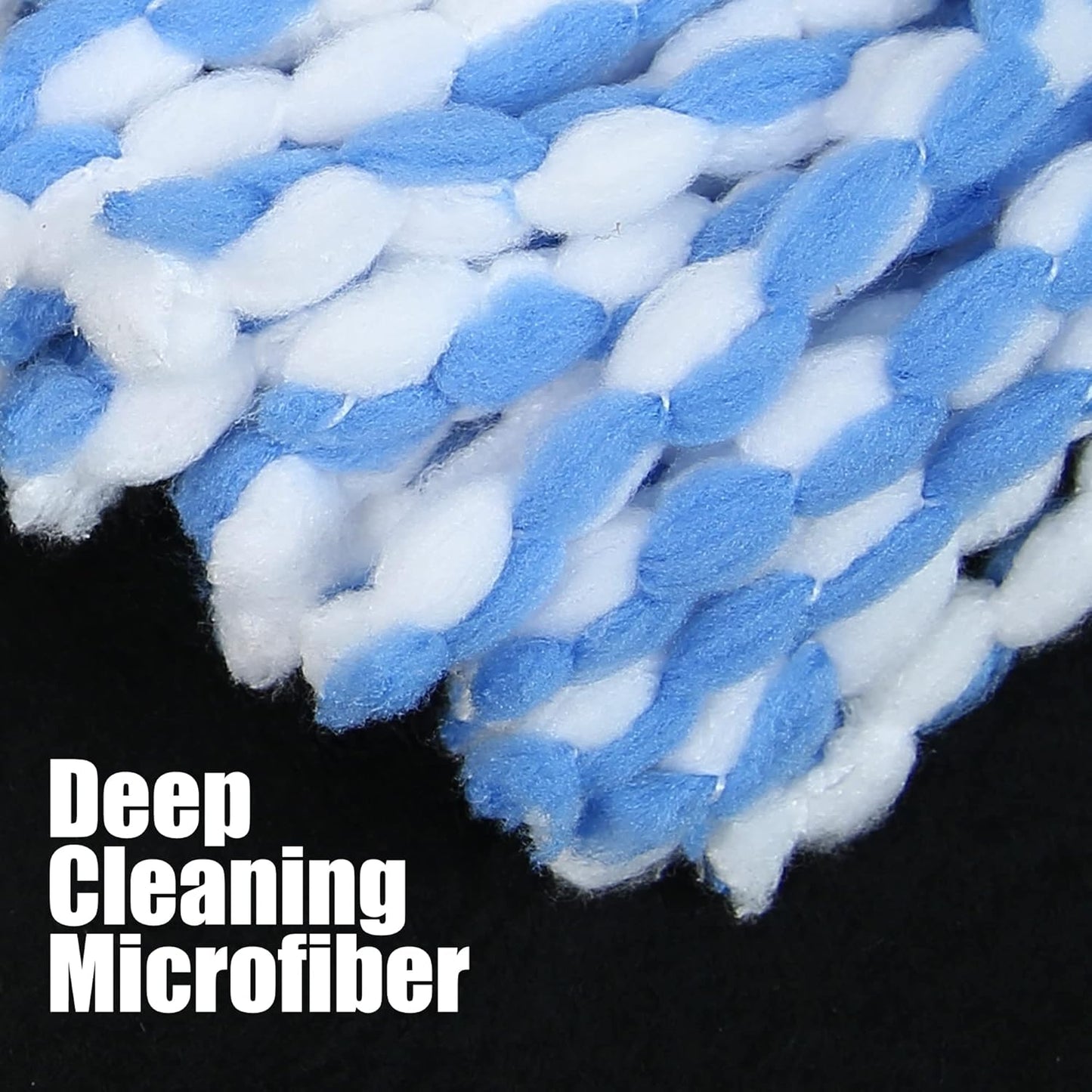 homsis 7 Pack Mop Replace Head for 2-Tank Spin Mop Compatible with Ocedar Rinse Clean - Mop Refills Made of Microfiber, Deep Cleaning Machine Washable and Easy-to-Replace