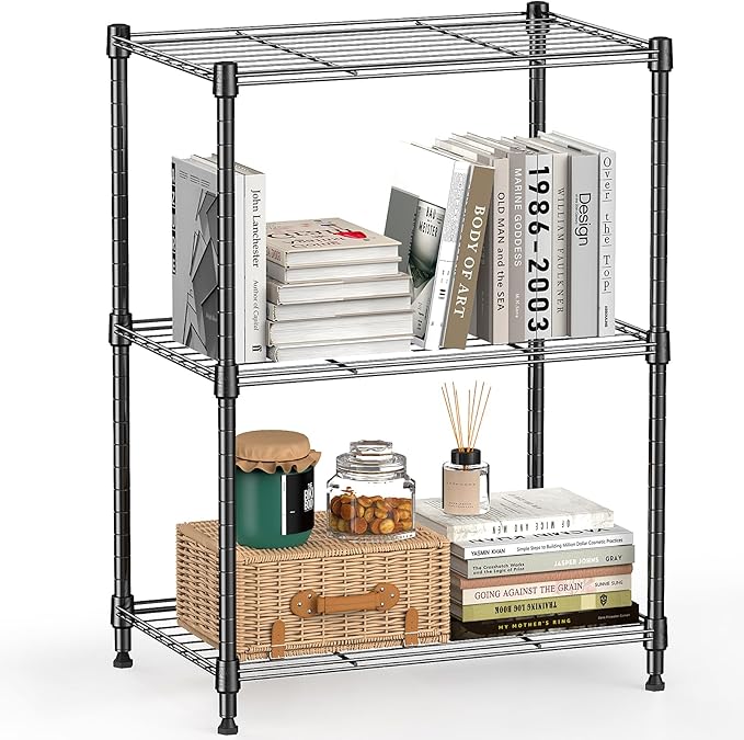 450 lbs Steel Storage Shelving 3-Tier Utility Shelving Unit Steel Organizer by MEIGAOPLASTICANDMETALHKCOLIMITED