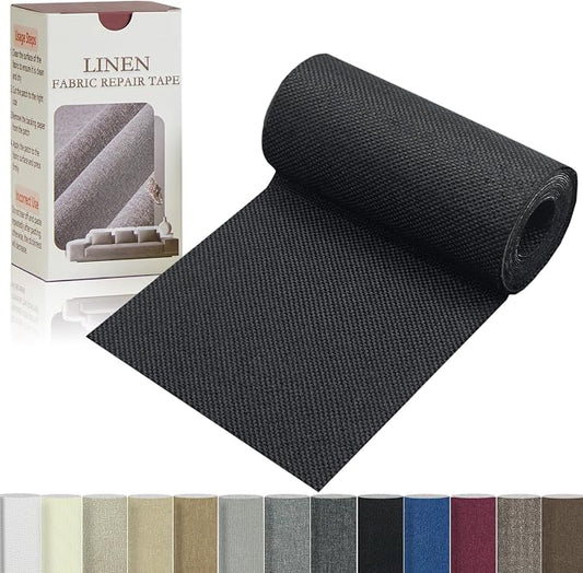 Linen Repair Tape 4x70 Inch Self-Adhesive Couch Patch Repair Fabric Patch by Givethingsanewlife