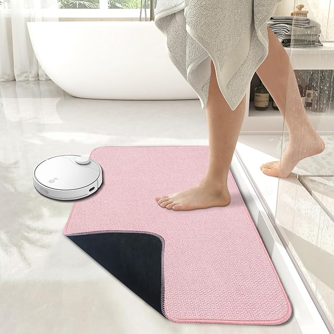Bath Mat, Ultra Thin Bathroom Rugs, Rubber Bath Mats - Image 6