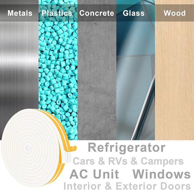 Door Weather Stripping for Doors and Window, Window Insulation Door Seal Tape - Image 4