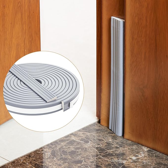 QDiShi 118" Wedge-Shape Weather Stripping Door Seal Weatherproof Foam Seals - Image 7