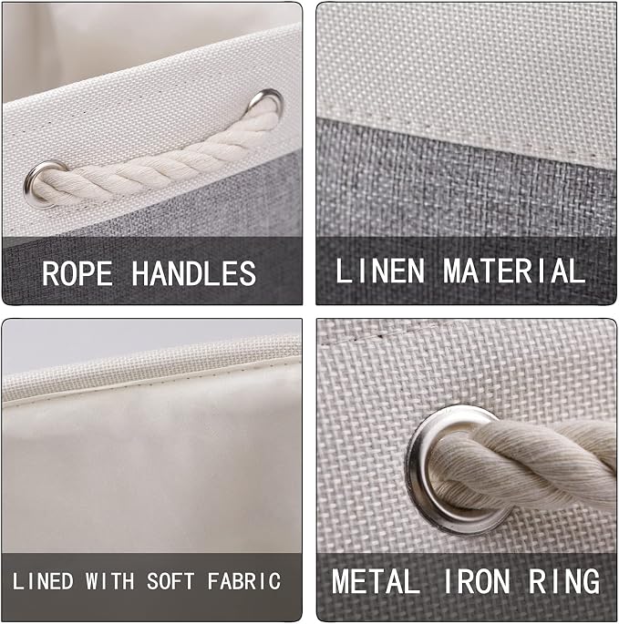 HNZIGE Large Fabric Storage Baskets - Image 6