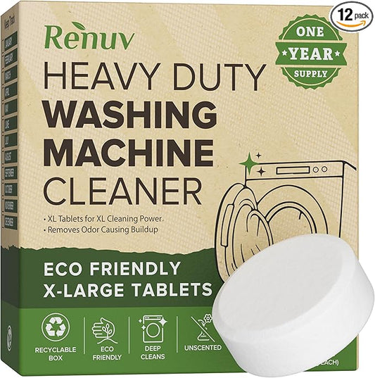 Renuv Heavy Duty Washing Machine Cleaner and Descaler by Renuv