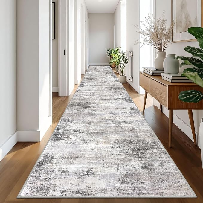 IOHOUZE Abstract Runner Rug 3x20 Ft Extra Long Washable Runners - Image 8