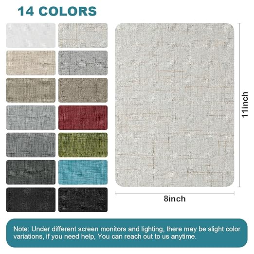 J.CARP 2Pcs Linen Repair Patches, Large Self-Adhesive Fabric Patch - Image 2
