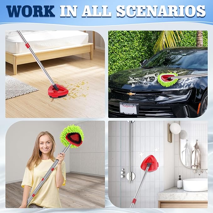 Wa.IE JiemiMicrofiber Spin Mop Refills Head Compatible - Image 5