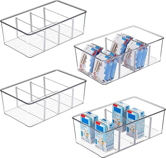 Vtopmart 4 Pack Food Storage Organizer Bins, Cabinet Organization and Storage by Vtopmart