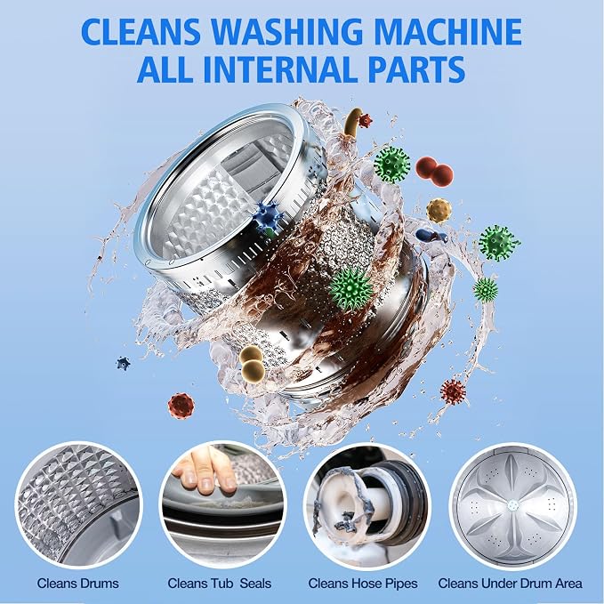 36Pack Washing Machine Cleaner Tablets-18 Month Supply, Washer Machine Cleaner - Image 3