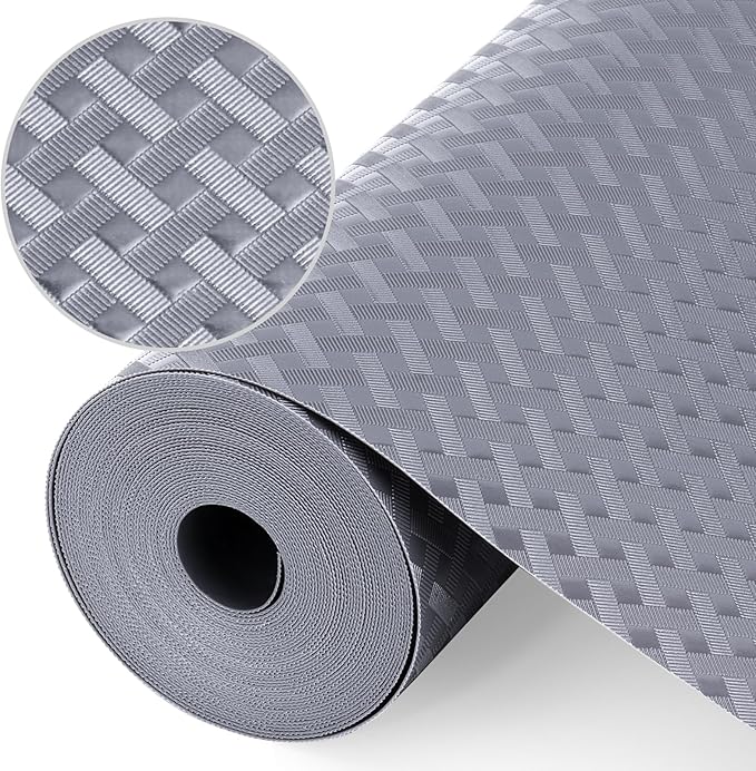 Shelf Liners, Non-Adhesive Drawer Liner, Waterproof & Oil-Proof Kitchen Cabinet by Origuuds