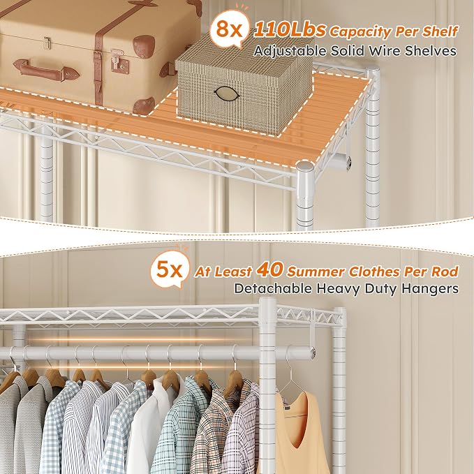 Raybee Clothes Rack, Clothing Racks