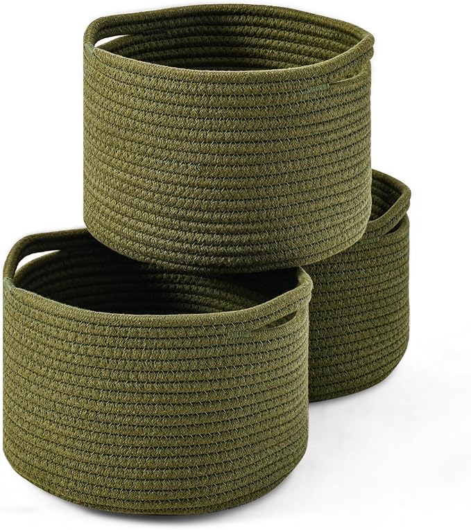 Small Storage Baskets for Organizing, Organizer Baskets for Shelves, Small by ICERZCZ