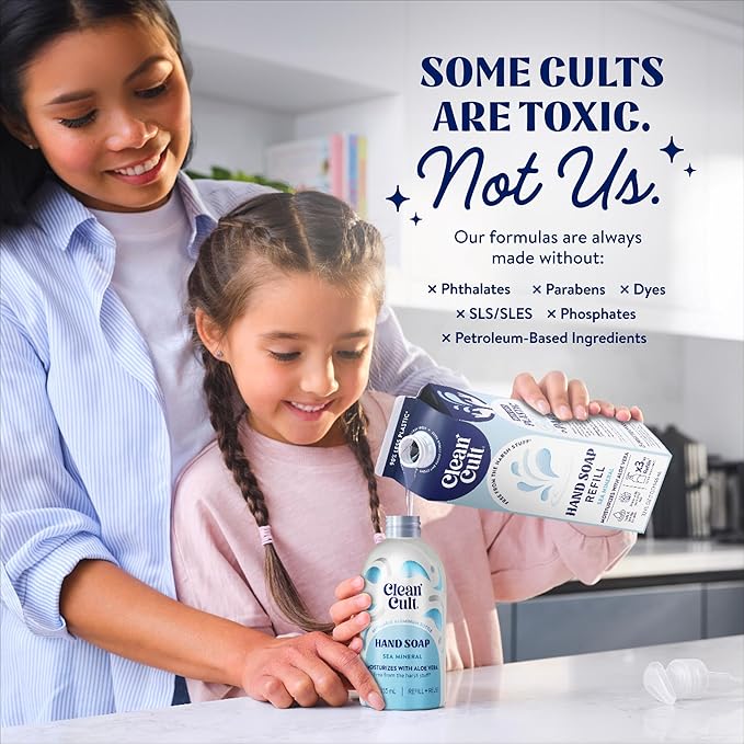 Cleancult - Liquid Hand Soap Refills - Sea Minerals - Gentle On Sensitive Skin - Image 5