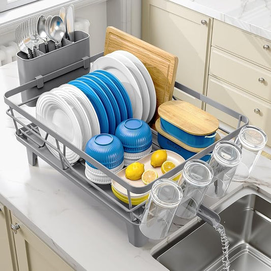 Dish Drying Rack for Kitchen Counter, Sink Dish Rack by Urackify