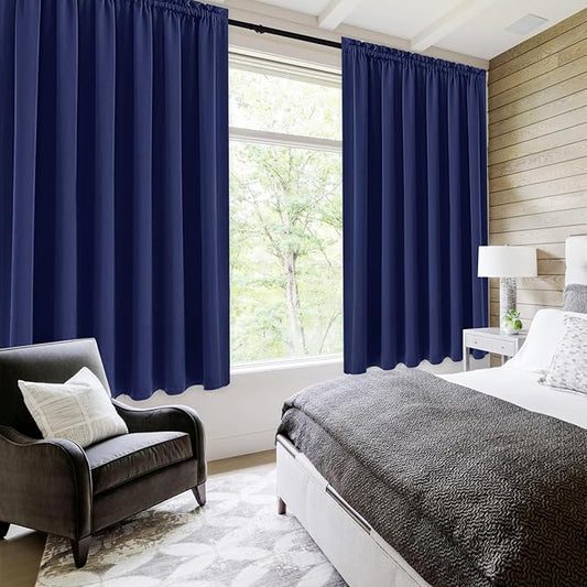 DWCN Blackout Curtains for Living Room Thermal Insulated, Energy Saving & Noise - Image 2