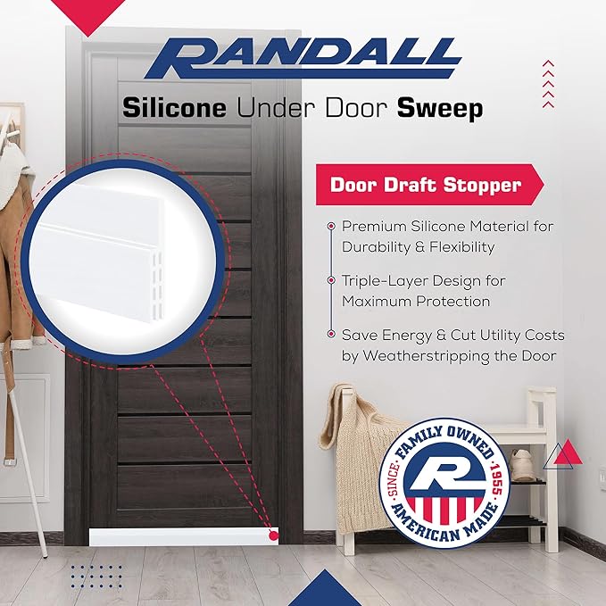 Adhesive Backed Door Draft Stopper – Silicone Under Door Sweep - Image 5