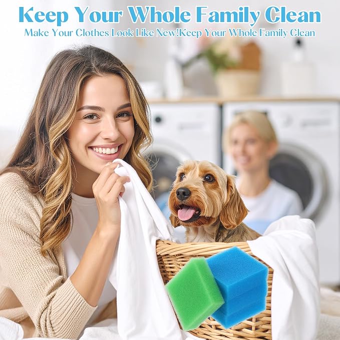 6 Pcs Pet Hair Remover for Laundry, Reusable Pet Hair Catcher Anti Winding Lint - Image 7