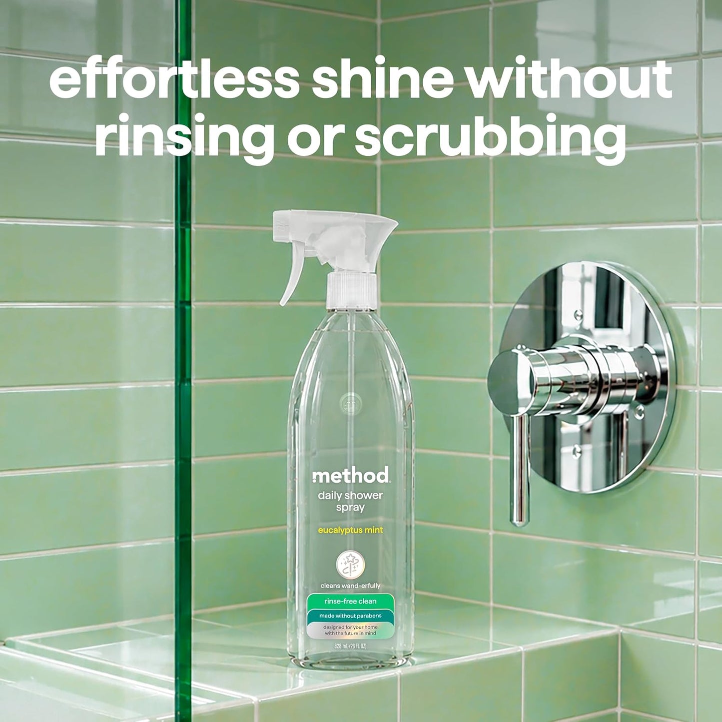 Method Daily Shower, Eucalyptus Mint, 28 OZ (Pack of 1)