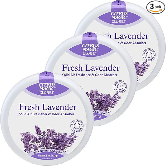 Citrus Magic For Closets Odor Absorbing Solid Air Freshener, Fresh Lavender by CitrusMagic