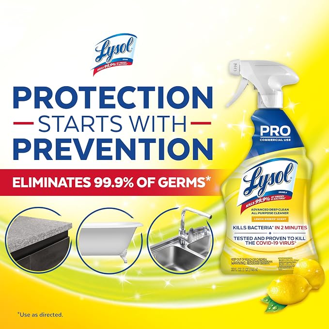 Lysol Pro All-Purpose Cleaner, Advanced Deep Cleaning Sanitizing and - Image 5