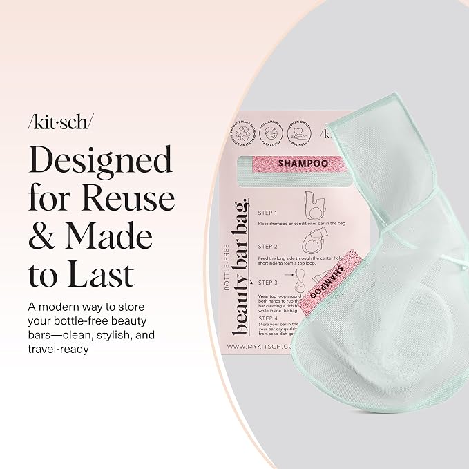 Kitsch Bar Soap Saver Bag – Patented Mesh Bag Soap Holder - Image 7