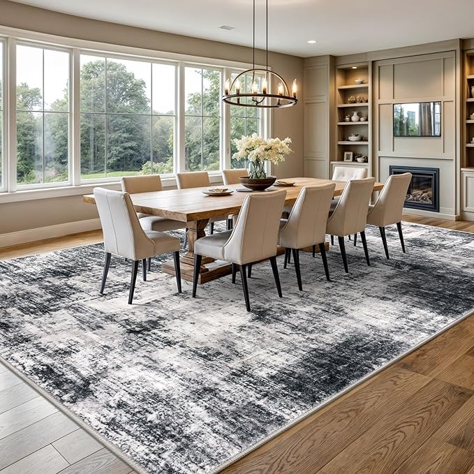 IOHOUZE Abstract Area Rugs 9x12 Ft Washable Large Rugs - Image 2