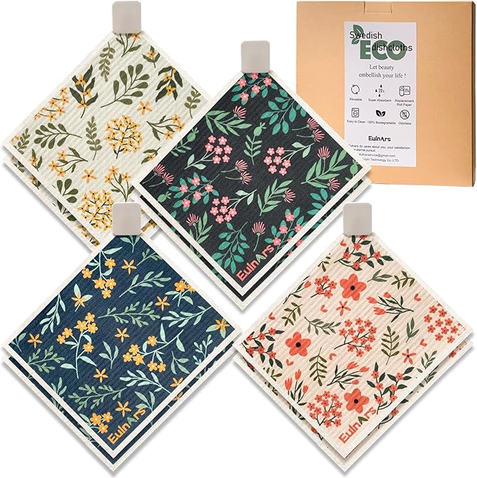Reusable Paper Towels, Swedish Dishcloths by Eulnars
