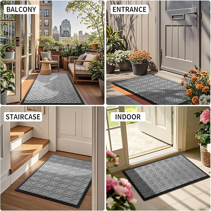 Yimobra Front Door Mat Outside Entrance 29.5x17, Waterproof Heavy Duty Outdoor - Image 6
