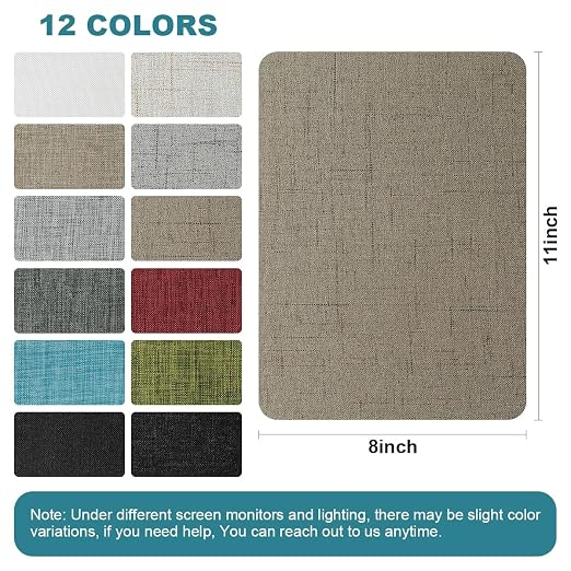 J.CARP 2Pcs Linen Repair Patches, Large Self-Adhesive Fabric Patch - Image 2