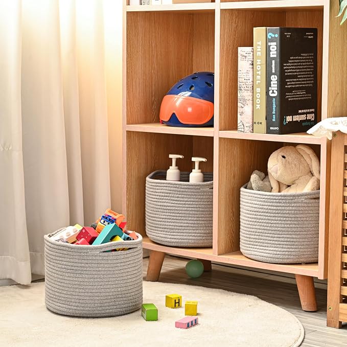 Small Storage Baskets for Organizing, Organizer Baskets for Shelves, Small - Image 6