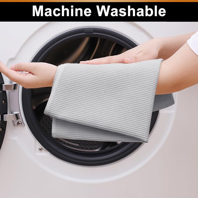 Homaxy 100% Cotton Waffle Weave Kitchen Towels - Image 5