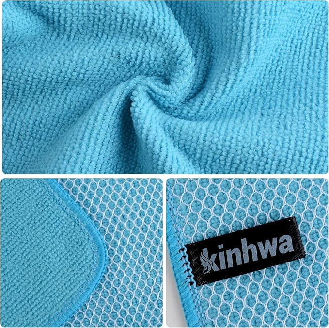 KinHwa Kitchen Washcloths for Dishes Absorbent Microfiber Dish Cloths Quick Dry - Image 6
