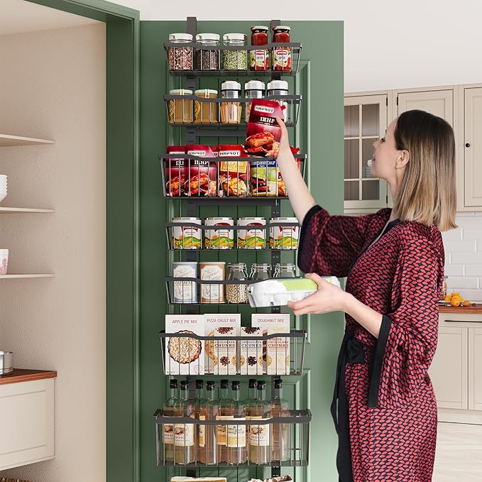 Over The Door Organizer，8-Tier Over The Door Pantry Organizer - Image 7