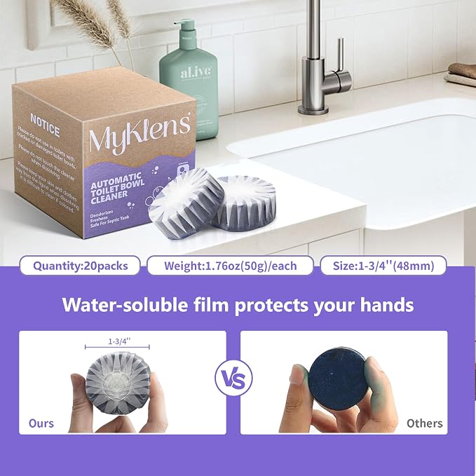 Toilet Bowl Cleaner Tablets, Automatic Toilet Bowl Cleaners, Long-Lasting - Image 8