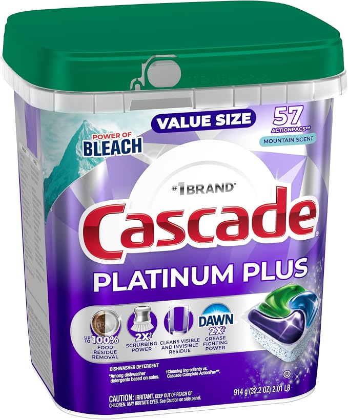 Cascade Platinum Plus Dishwasher Pods, Dishwasher Detergent, Dish Detergent Soap - Image 12