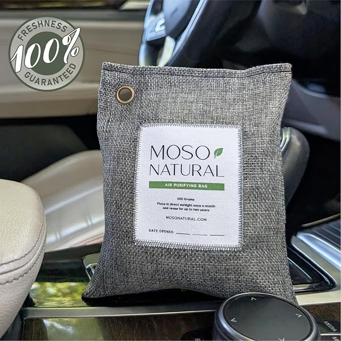 Moso Natural Air Purifying Bag 200g Bamboo Charcoal Odor Absorber - Image 3