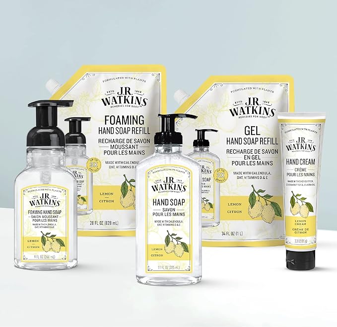 J.R. Watkins Gel Hand Soap Refill Pouch, Scented Liquid Hand Wash - Image 3