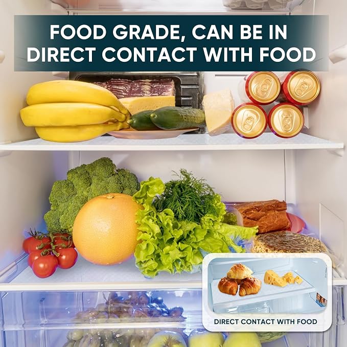 Shelf Liners for Kitchen Cabinets Non-Adhesive & Washable, Non Slip Cabinet - Image 2