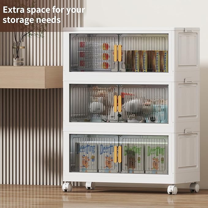62 Gal Stackable Plastic Storage Bins - Image 4