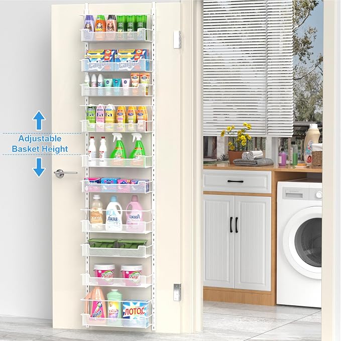 Over the Door Pantry Organizer, 10-Tier Over the Door Organizer - Image 3