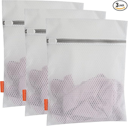 Polecasa 3Pcs 12 x 16 Inches Extra Durable 125g Diamond Mesh Laundry Bags by Polecasa