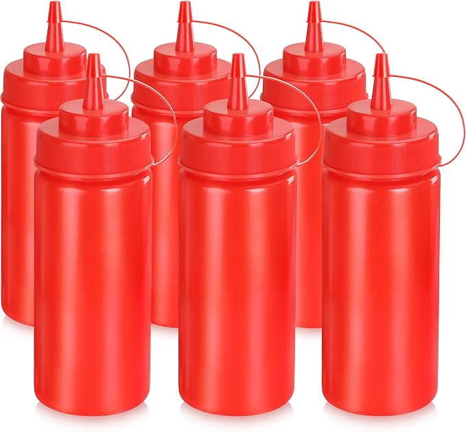 New Star Foodservice Squeeze Bottles, Wide Mouth, 16 oz - Image 2