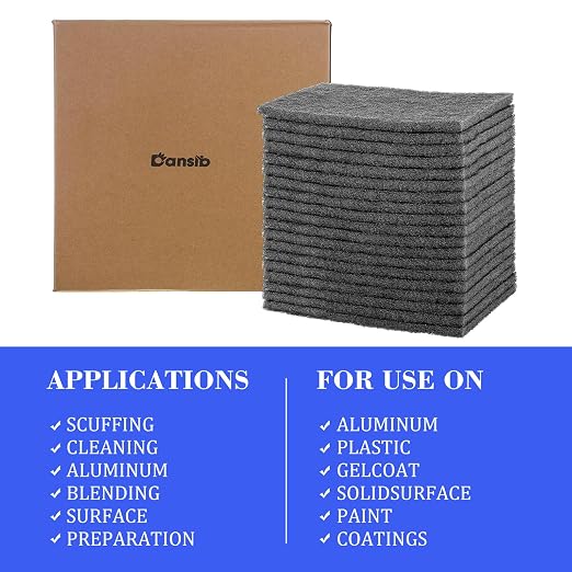 50 Pcs 7447 Fine General Purpose Scuff Pads 6 X 9 Inch Abrasive Hand Sanding - Image 5