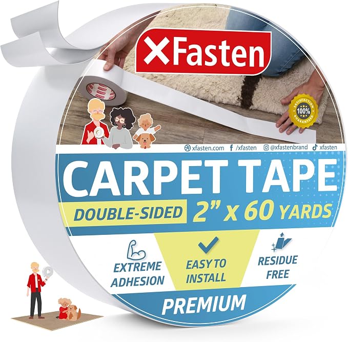 XFasten Double Sided Carpet Tape by XFasten