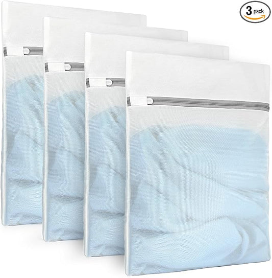 Muchfun 3Pcs Durable Fine Mesh Laundry Bags by Muchfun