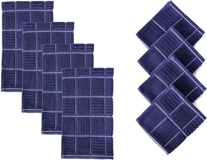 Glynniss Kitchen Towels and Dishcloths Set, Four Kitchen Dish Towels 16x26 - Image 3
