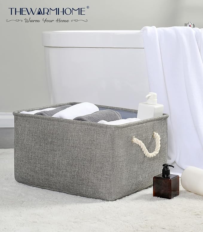 TheWarmHome Fabric Storage Bins Baskets - Image 3