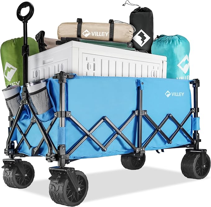 VILLEY Extended Collapsible Foldable Wagon by VILLEY