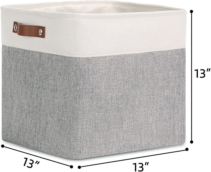DULLEMELO Cube Basket for Storage, Collapsible Fabric Cube for Organizing - Image 6