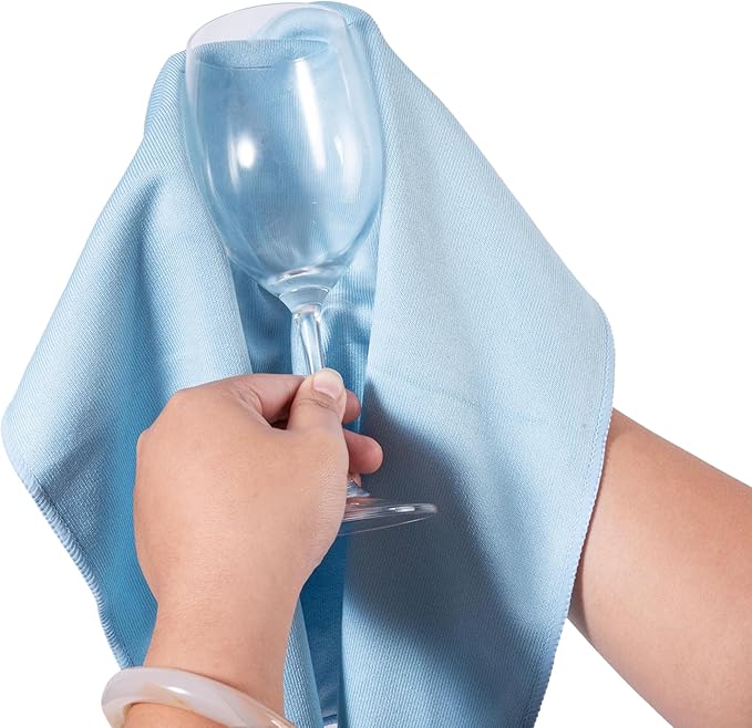 KLNYOO Microfiber Glass Cleaning Cloths Lint Free Streak Free Quickly and - Image 6